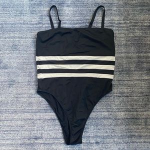 Solid & Striped one-piece bathing suit